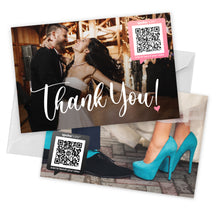 Load image into Gallery viewer, Spokenote® Custom Wedding 4"x6" Thank You Cards
