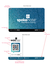 Load image into Gallery viewer, Spokenote® Custom 4"x6" Notecards