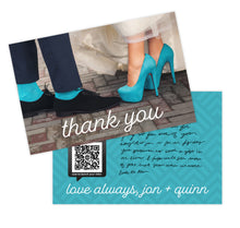 Load image into Gallery viewer, Spokenote™ Custom Wedding 4&quot;x6&quot; Thank You Cards
