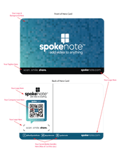 Load image into Gallery viewer, spokenote™ Custom 4&quot;x6&quot; Notecards
