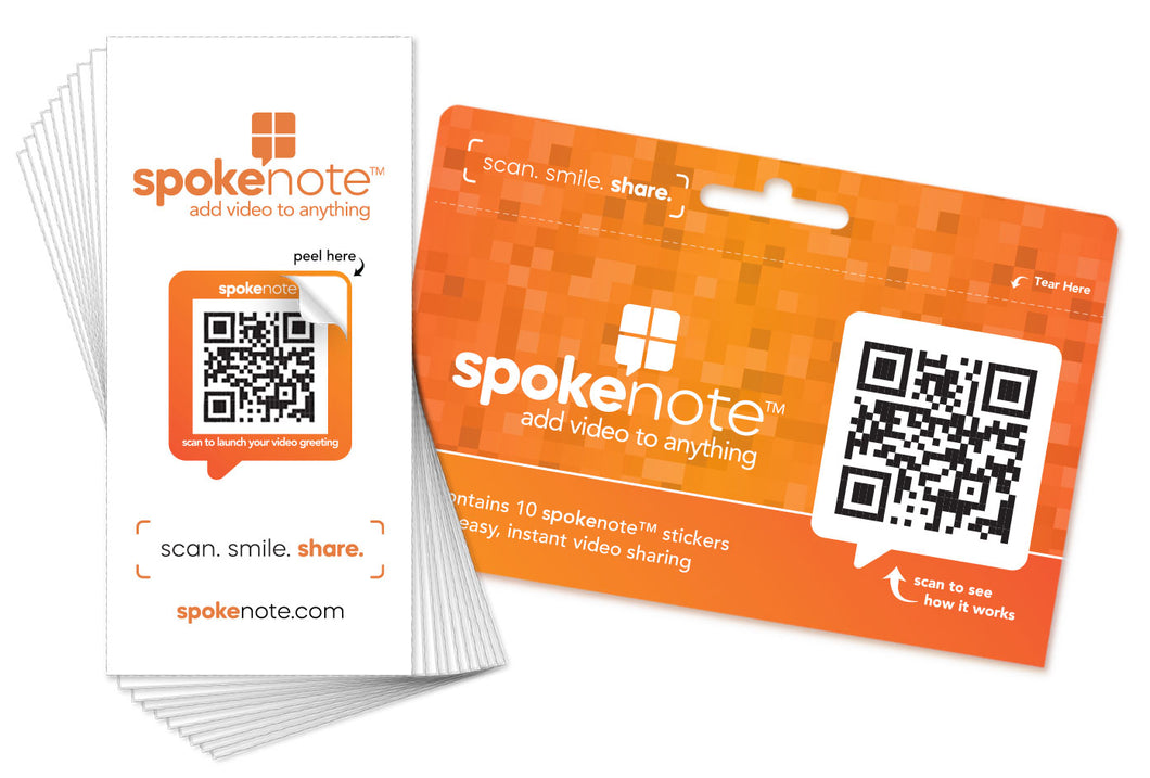Spokenote®  stickers - 10 pack